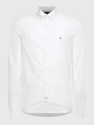 Tommy Hilfiger 1985 Essential Polygiene Slim Fit Ingek Férfi Fehér | TH312FUQ