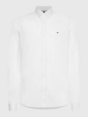 Tommy Hilfiger 1985 Essential Slim Fit Ingek Férfi Fehér | TH024QJI