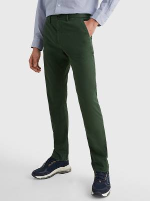 Tommy Hilfiger 1985 Essential Straight Chinos Nadrág Férfi Zöld | TH871OUJ