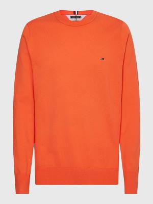 Tommy Hilfiger 1985 Essential TH Flex Sweatshirt Pulóverek Férfi Piros | TH450WLE