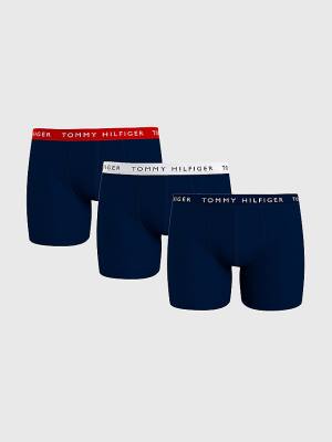 Tommy Hilfiger 3-Pack Logo Waistband Boxer Briefs Fehérnemű Férfi Barna | TH192RLB