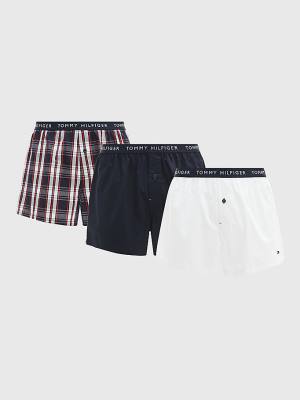 Tommy Hilfiger 3-Pack Logo Waistband Button Fly Boxers Fehérnemű Férfi Narancssárga | TH098JAU