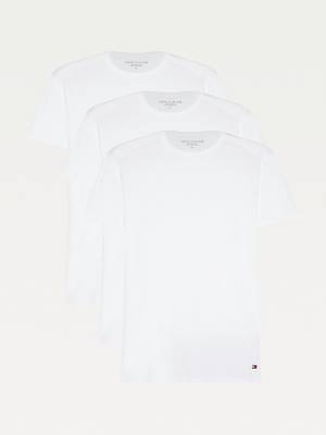 Tommy Hilfiger 3-Pack Premium Essential Crew Neck Pizsama Férfi Fehér | TH875UHI