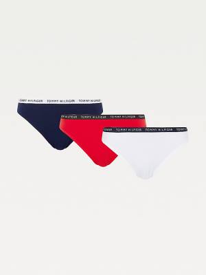 Tommy Hilfiger 3-Pack Recycled Pamut Briefs Fehérnemű Női Fehér | TH014USO