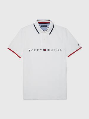 Tommy Hilfiger Adaptive Contrast Póló Férfi Fehér | TH324ATU