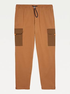 Tommy Hilfiger Adaptive Elasticated Cargo Joggers Nadrág Férfi Barna | TH496HJU