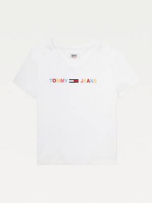 Tommy Hilfiger Adaptive Pamut Logo Póló Női Fehér | TH836UZV