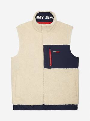 Tommy Hilfiger Adaptive Recycled Reversible Vest Dzseki Férfi Fehér | TH530YKO