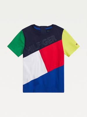 Tommy Hilfiger Adaptive Seated Fit Long Sleeve Póló Fiú Multi | TH970UJS