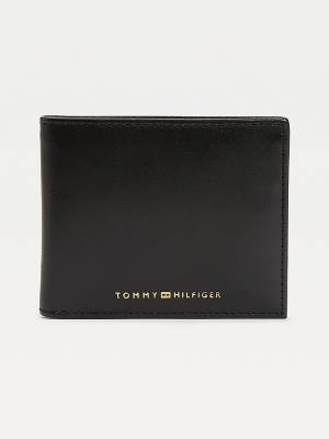 Tommy Hilfiger Alkalmi Bőr Small Card Pénztárca Férfi Fekete | TH514CKZ