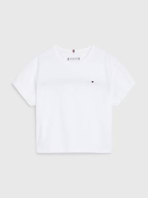 Tommy Hilfiger Back Logo Póló Lány Fehér | TH071YNH