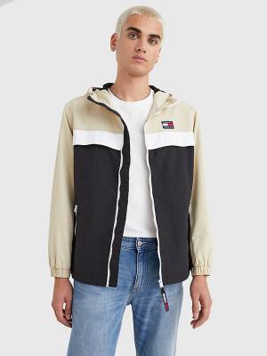 Tommy Hilfiger Badge Chicago Windbreaker Kabát Férfi Fekete | TH872BNO