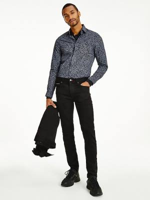 Tommy Hilfiger Bleecker Slim Black Farmer Férfi Denim | TH341ROT