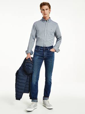 Tommy Hilfiger Bleecker Slim Faded Farmer Férfi Denim | TH480QLW