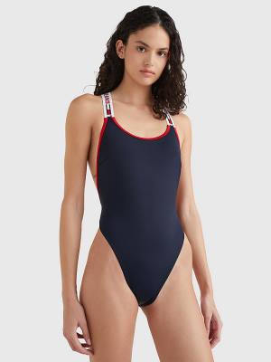 Tommy Hilfiger Brazilian One Piecesuit Fürdőruha Női Kék | TH312PWV