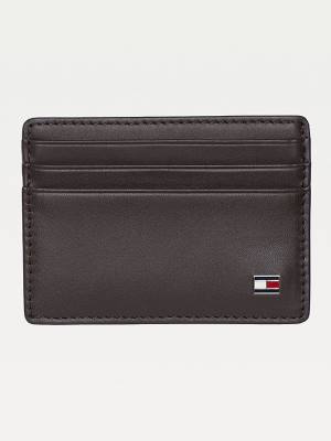 Tommy Hilfiger Bőr Card Holder Pénztárca Férfi Barna | TH316QXF