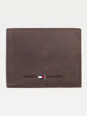 Tommy Hilfiger Bőr Flap Pénztárca Férfi Barna | TH278NMD