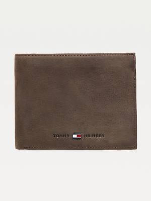 Tommy Hilfiger Bőr Trifold Pénztárca Férfi Barna | TH954JRD