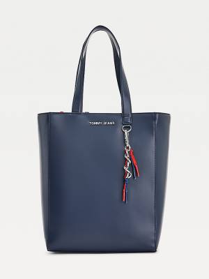 Tommy Hilfiger Charm Tote Táska Női Kék | TH831CNX