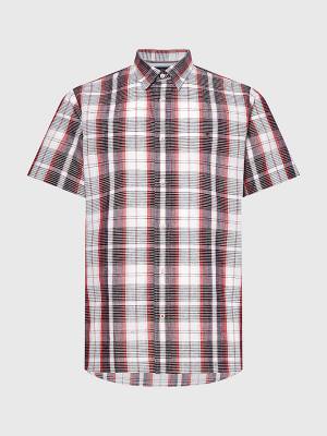 Tommy Hilfiger Check Rövid Sleeve Regular Fit Ingek Férfi Piros | TH586ELK