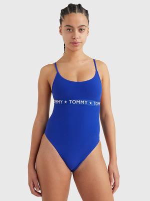 Tommy Hilfiger Cheeky Fitsuit Fürdőruha Női Kék | TH610PSF