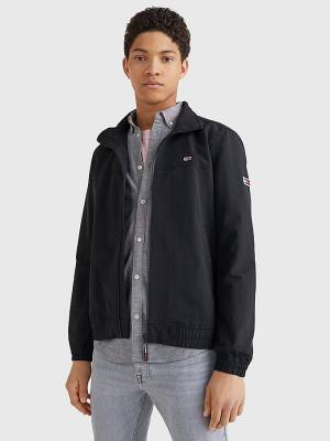 Tommy Hilfiger Classics Bomber Kabát Férfi Fekete | TH628FDN