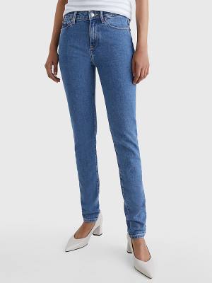 Tommy Hilfiger Classics High Rise Straight Faded Farmer Női Denim | TH197YEI