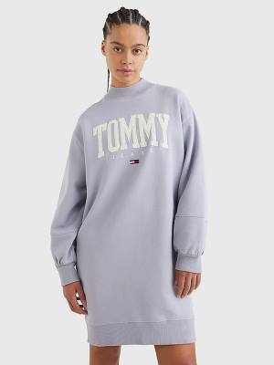 Tommy Hilfiger College Sweatshirt Ruha Női Lila | TH710HTC