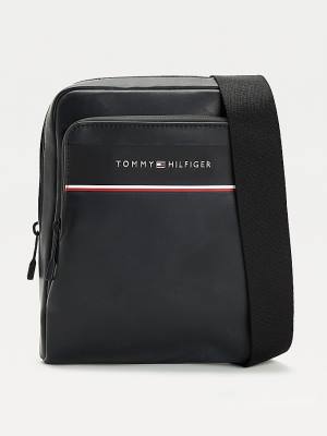 Tommy Hilfiger Commuter Small Reporter Táska Férfi Fekete | TH134DWG