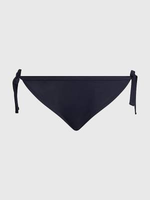 Tommy Hilfiger Curve Cheeky Side Tie Bikini Bottoms Fürdőruha Női Kék | TH607QPV