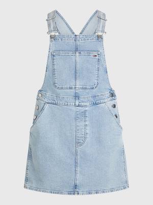 Tommy Hilfiger Curve Denim Dungaree Ruha Női Denim | TH810WJQ