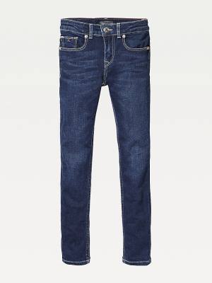 Tommy Hilfiger Dark Wash Skinny Farmer Fiú Denim | TH421MSV