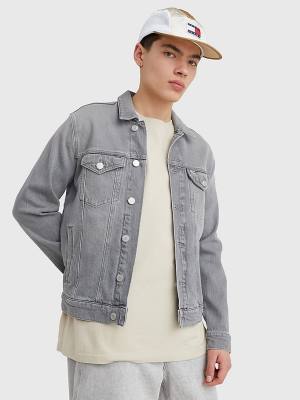 Tommy Hilfiger Denim Trucker Kabát Férfi Denim | TH419SEA