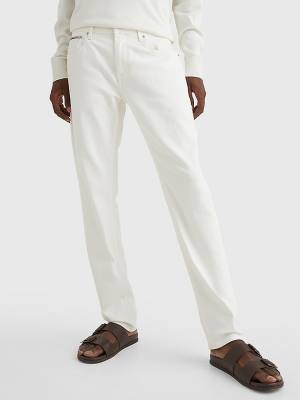 Tommy Hilfiger Denton Straight White Farmer Férfi Denim | TH824IUQ