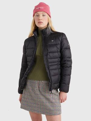 Tommy Hilfiger Down Quilted Kabát Női Fekete | TH139QRW