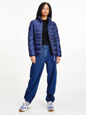 Tommy Hilfiger Down Quilted Kabát Női Kék | TH304SFX