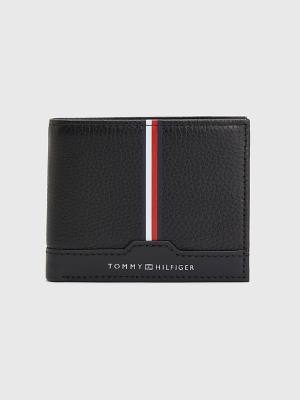 Tommy Hilfiger Downtown Small Bőr Pénztárca Férfi Fekete | TH584BXR