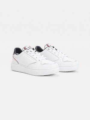 Tommy Hilfiger Elevated Cupsole Bőr Tornacipő Női Kék | TH621ATO