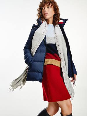 Tommy Hilfiger Elevated Gradient Wool Sál Női Szürke | TH267KMG