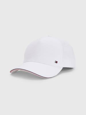 Tommy Hilfiger Elevated Signature Tape Cap Kalap Férfi Fehér | TH081LUB