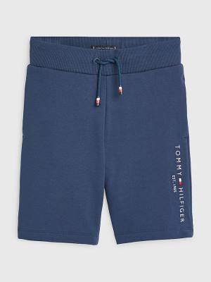 Tommy Hilfiger Essential Drawstring Sweat Shorts Nadrág Fiú Kék | TH195KOV