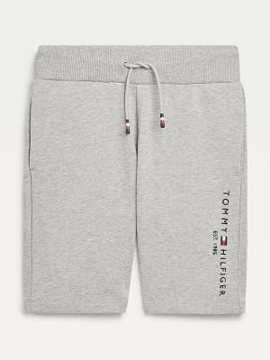 Tommy Hilfiger Essential Drawstring Sweat Shorts Nadrág Fiú Szürke | TH541AZJ