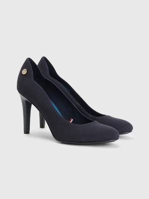 Tommy Hilfiger Essential High Pumps Magassarkú Női Kék | TH708NPX