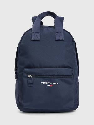 Tommy Hilfiger Essential Logo Backpack Táska Női Kék | TH705AOJ