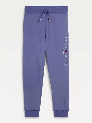 Tommy Hilfiger Essential Logo Joggers Nadrág Lány Kék | TH942AFR