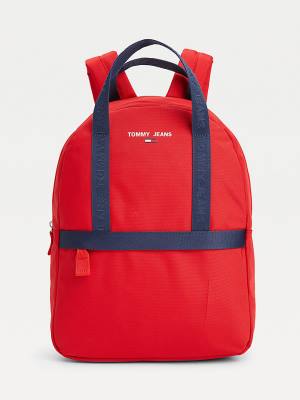 Tommy Hilfiger Essential Logo Tape Backpack Táska Női Kék | TH082NTA