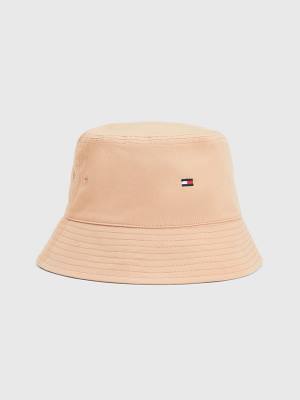 Tommy Hilfiger Essential Organic Pamut Bucket Kalap Női Bézs | TH752YBL