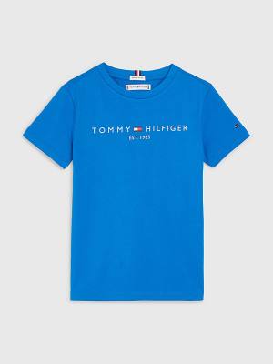 Tommy Hilfiger Essential Organic Pamut Póló Fiú Kék | TH941ATM