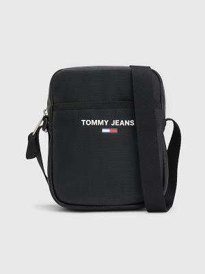 Tommy Hilfiger Essential Perforated Reporter Táska Férfi Fekete | TH279WZQ