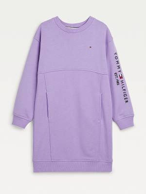 Tommy Hilfiger Essential Sweatshirt Ruha Lány Lila | TH605NRU